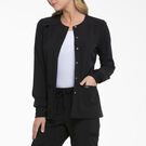 Women&#39;s EDS Essentials Snap Front Scrub Jacket - Black &#40;BLK&#41;