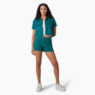 Women&#39;s Relaxed Fit Cropped Work Shirt - Deep Lake &#40;DL2&#41;