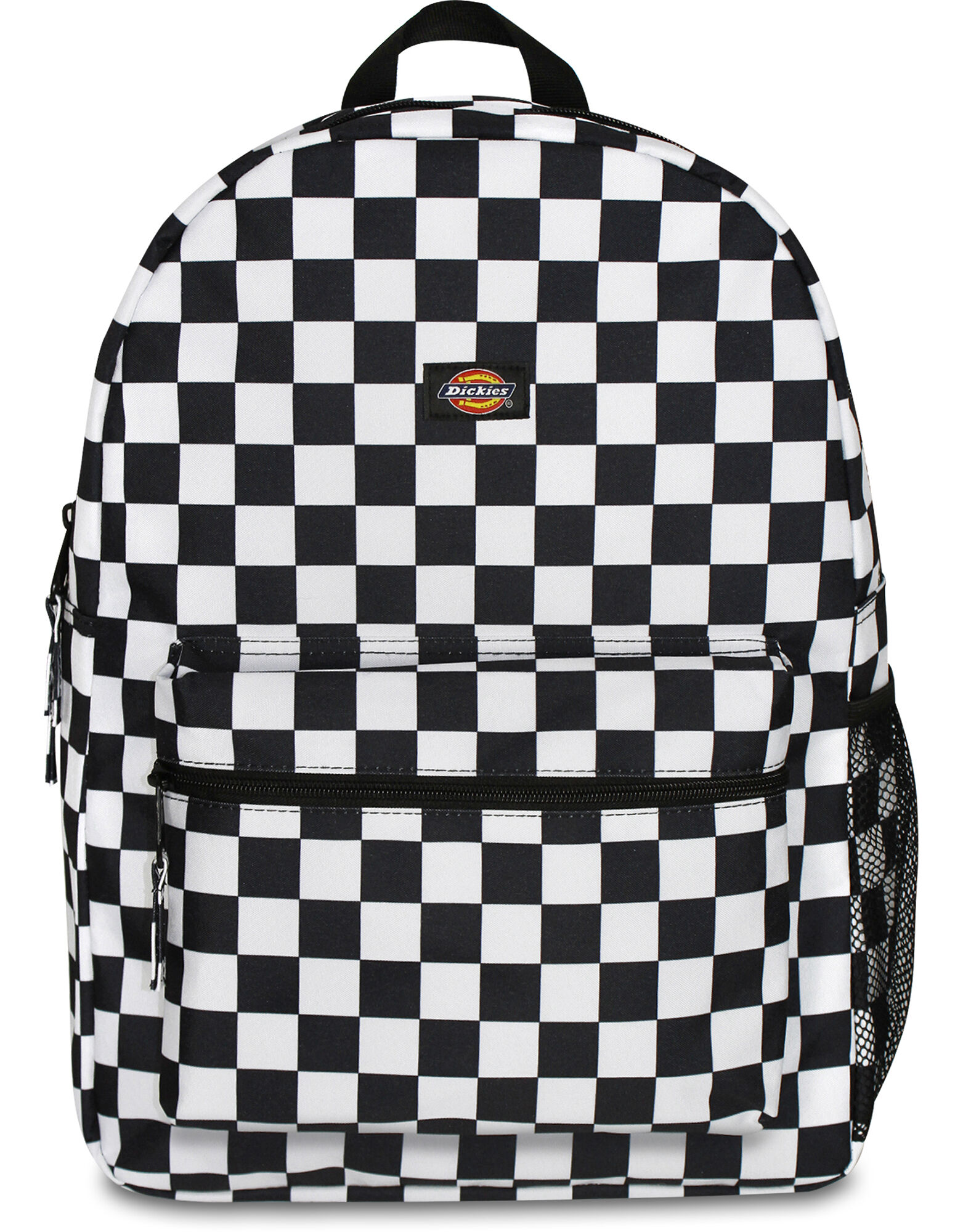 Student Black Checkered Backpack