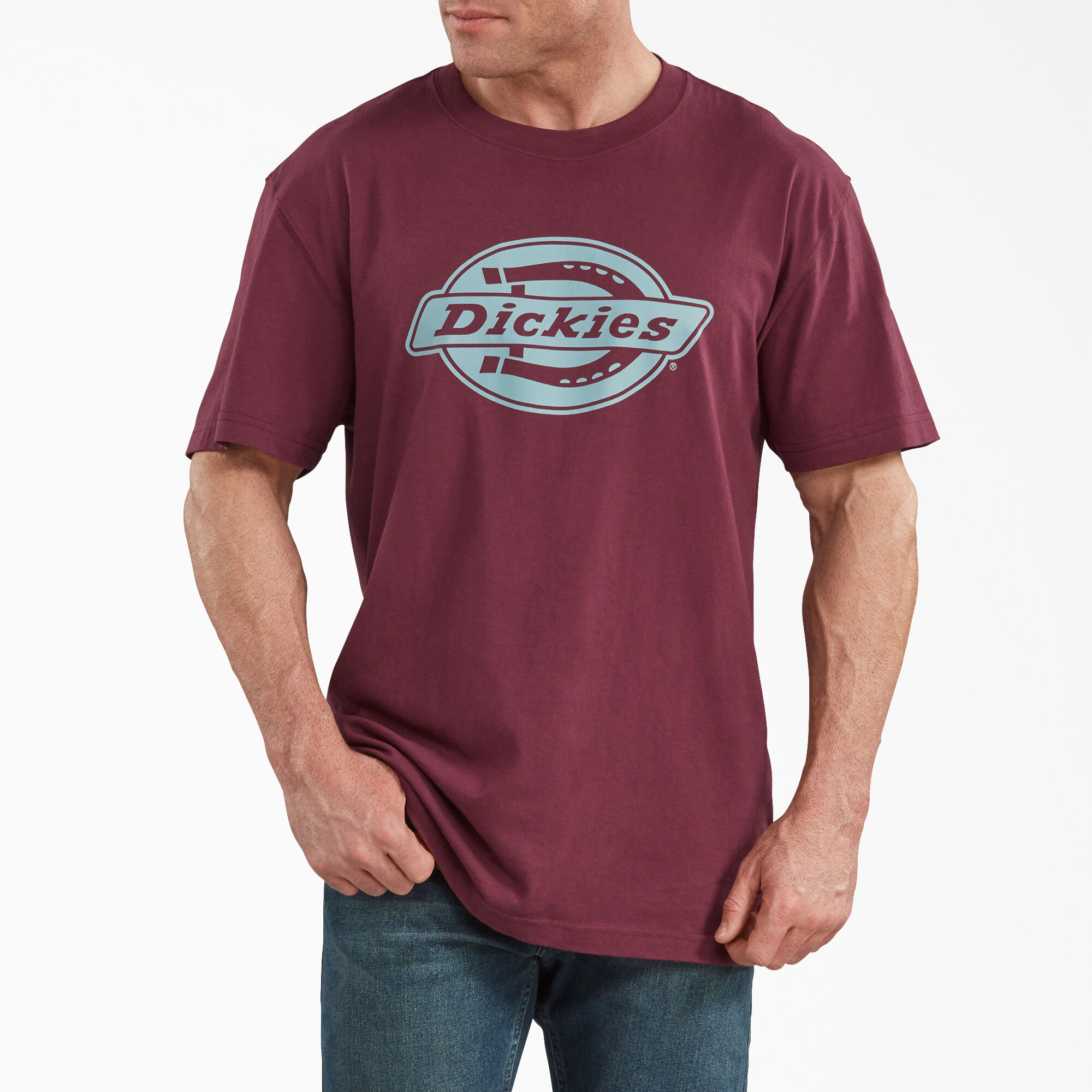 burgundy dickies shirt