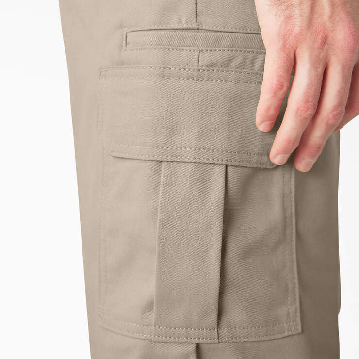 FLEX Relaxed Fit Cargo Shorts, 13" - Desert Sand (DS) image number 8