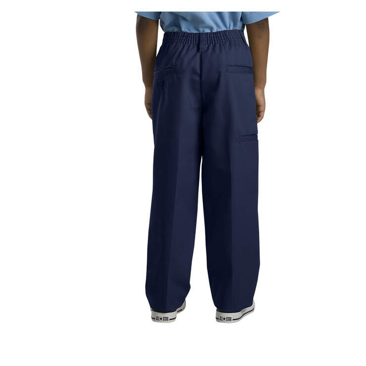 Boys' Relaxed Fit Straight Leg Double Knee Pants - Dark Navy (DN) image number 2