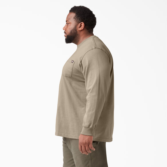 Heavyweight Long Sleeve Pocket T-Shirt - Desert Sand &#40;DS&#41;