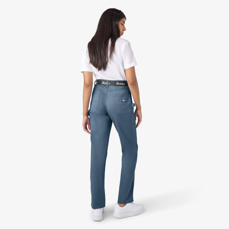 Women's Relaxed Fit Carpenter Pants - Coronet Blue (CNU) image number 6