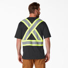 Hi Vis Safety Short Sleeve T-Shirt - Black &#40;BK&#41;