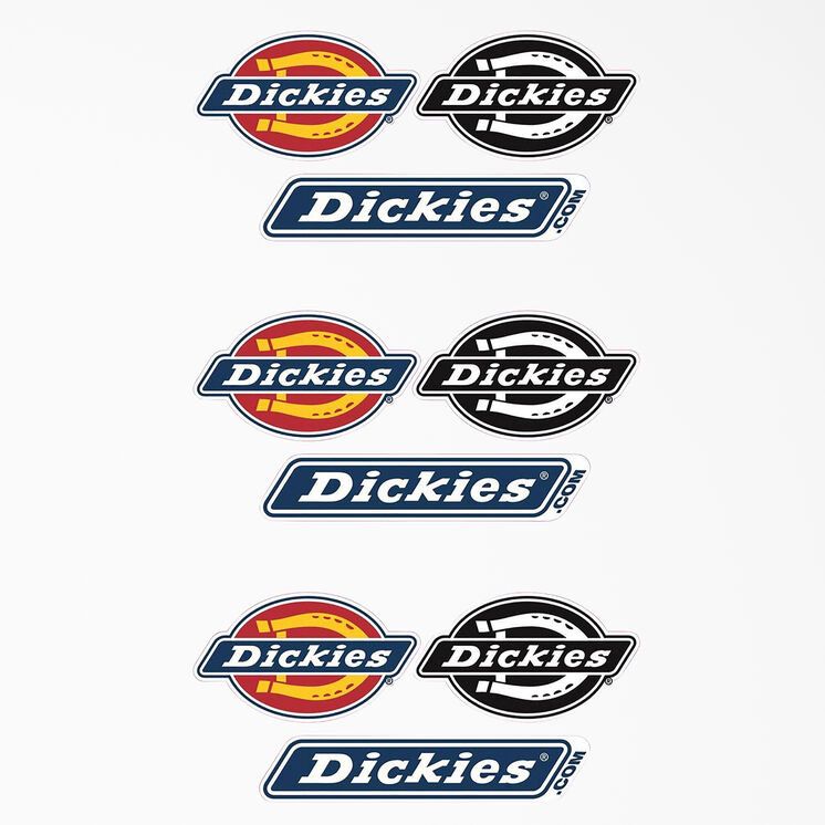 Dickies Exclusive Logo Stickers, 5-Pack of 3 - Assorted Colors &#40;QA&#41;