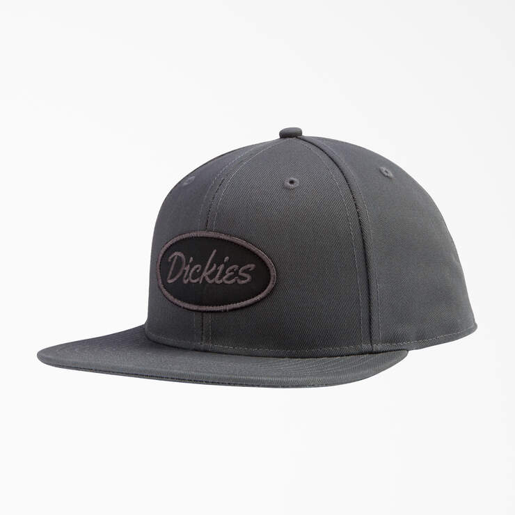 Twill Flat Bill Cap - Charcoal Gray (CH) image number 1