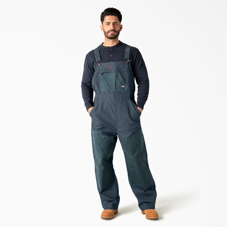 Waxed Canvas Double Front Bibs - Airforce Blue &#40;AF&#41;