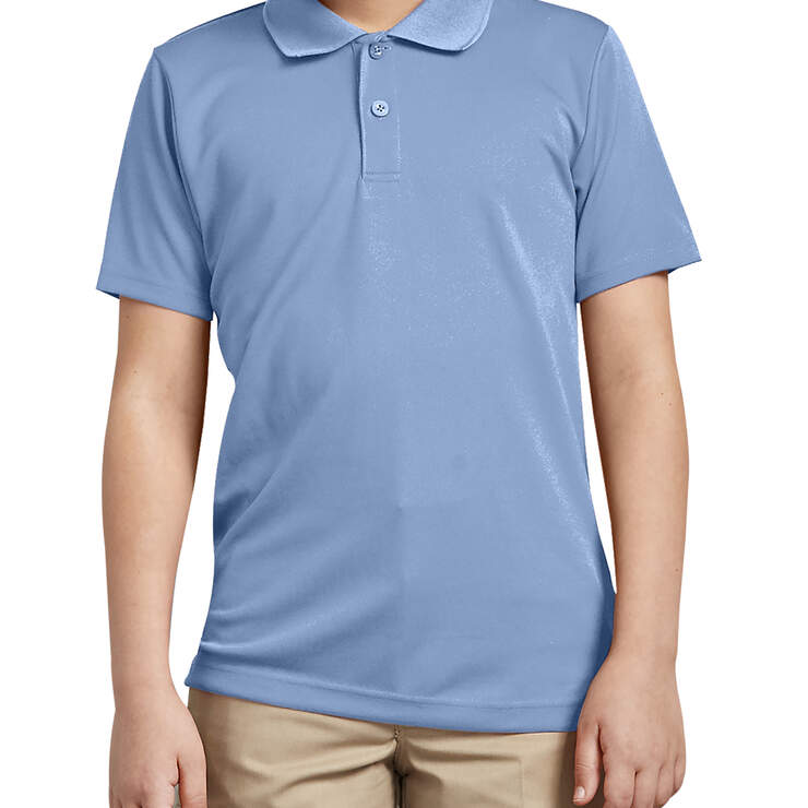 Kids' Performance Short Sleeve Polo, 4-20 - Light Blue (LB) image number 1