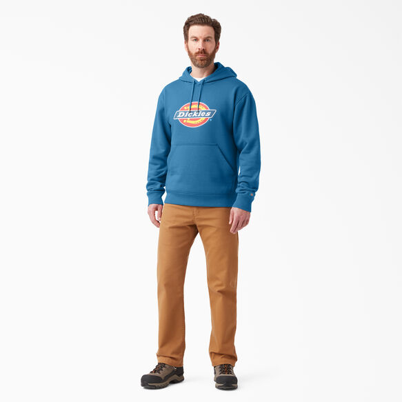 Water Repellent Logo Hoodie - Vallarta Blue &#40;V2B&#41;