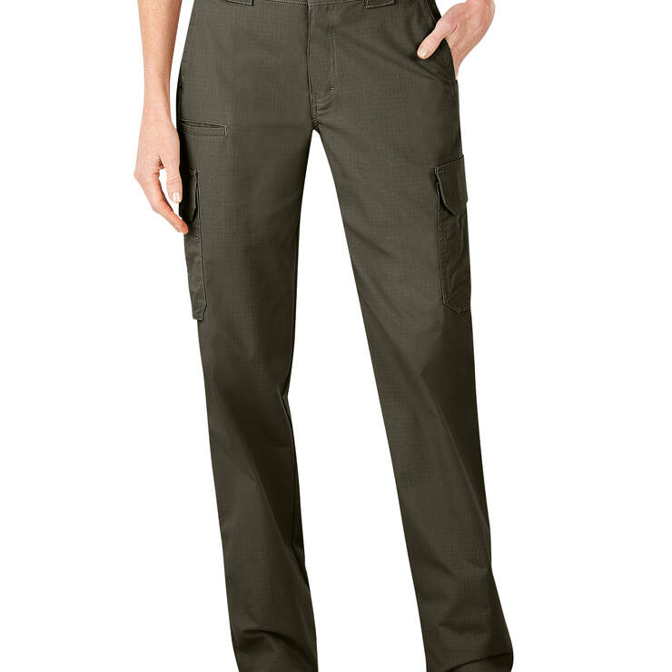 Women's Tactical Stretch Ripstop Pants - Dark Green (GC) image number 1