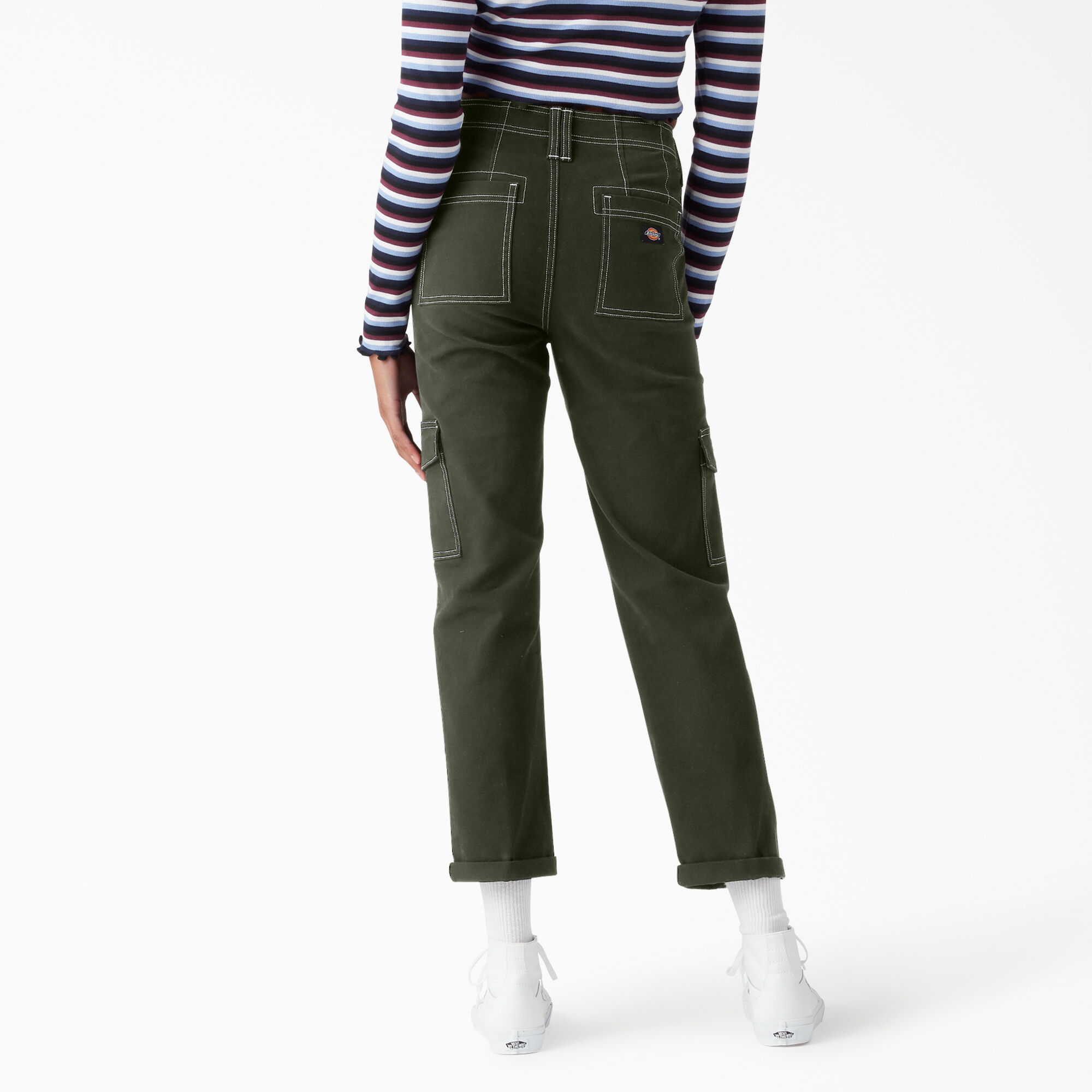Women s Skinny Fit Cuffed Cargo Pants Dickies US