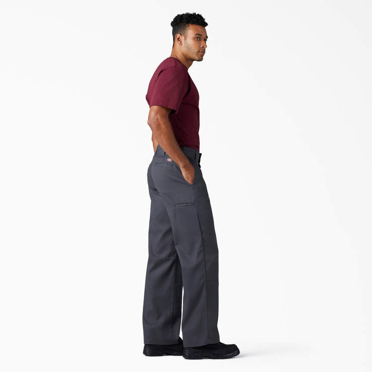 FLEX Loose Fit Double Knee Work Pants - Charcoal Gray (CH) image number 6