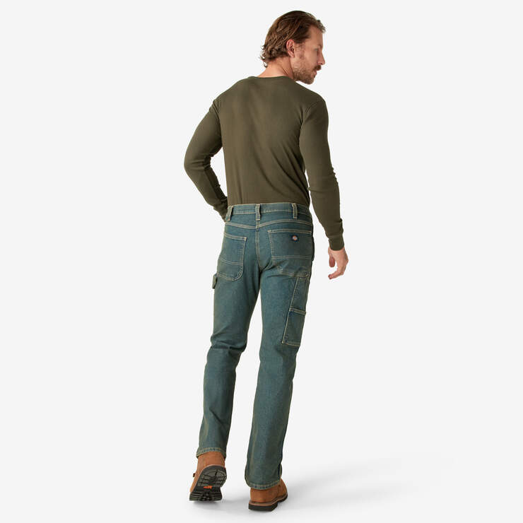 FLEX Relaxed Fit Carpenter Jeans - Heritage Tinted Khaki (THK) image number 6