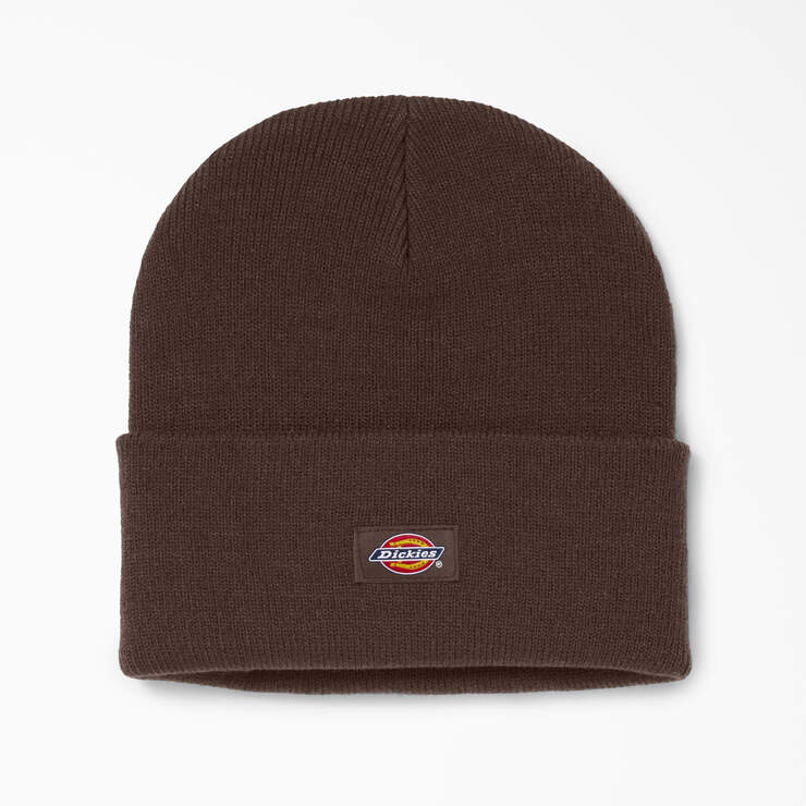 Cuffed Knit Beanie - Chocolate Brown (CB) image number 1