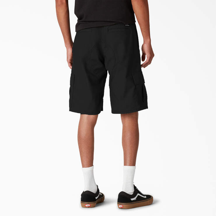 Dickies Skateboarding Regular Fit Cargo Shorts, 11" - Black (BKX) image number 2