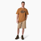 Cooling Active Waist Flat Front Shorts, 13&quot; - Desert Sand &#40;DS&#41;