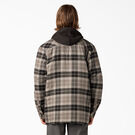 Relaxed Fit Icon Hooded Quilted Flannel Shirt Jacket - Slate Graphite Plaid &#40;SGP&#41;