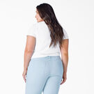 Women&#39;s Plus Short Sleeve V-Neck T-Shirt - White &#40;WH&#41;
