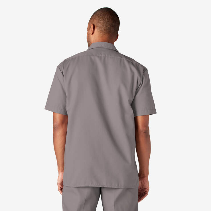 Short Sleeve Work Shirt - Silver (SV) image number 2