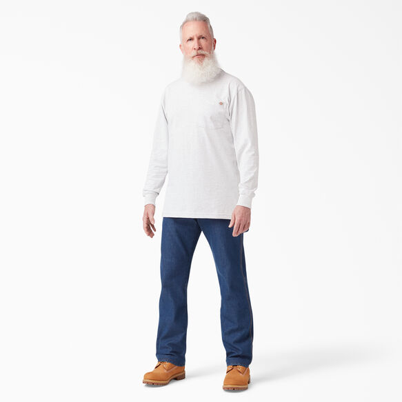 Heavyweight Long Sleeve Pocket T-Shirt - Ash Gray &#40;AG&#41;