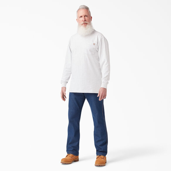 Heavyweight Long Sleeve Pocket T-Shirt - Ash Gray &#40;AG&#41;