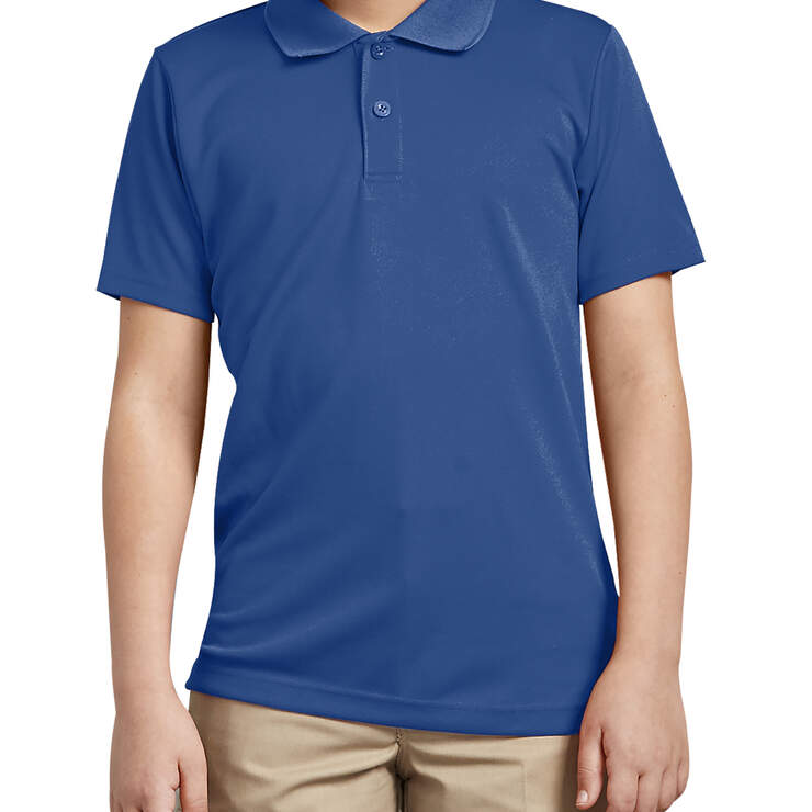 Adult Size Performance Short Sleeve Polo - Royal Blue (RB) image number 1