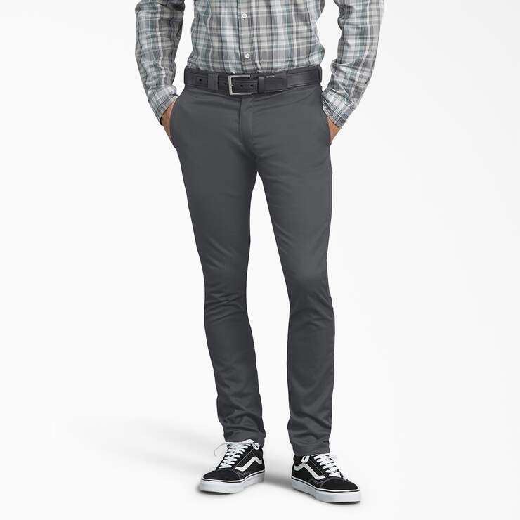 Skinny Fit Work Pants - Charcoal Gray (CH) image number 1