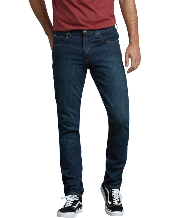 Men S Slim Jeans Dickies Wondering how these men's slim fit jeans are different than our other slim fits? dickies x series slim fit tapered leg 5 pocket denim jeans
