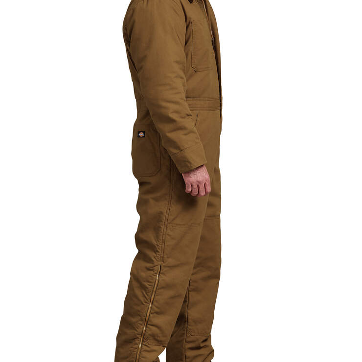 Sanded Duck Insulated Coveralls - Rinsed Brown Duck (RBD) image number 1