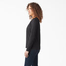 Women&#39;s Heavyweight Henley - Black &#40;KBK&#41;
