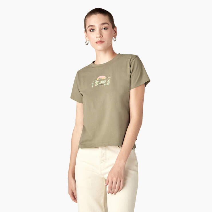 Women’s Twill Ranch Graphic T-Shirt - Imperial Green (IP) image number 1