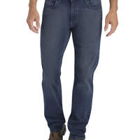 Dickies X-Series Regular Fit Straight Leg 5-Pocket Denim Jeans - Dark Wash Stretch Indigo (DSI)