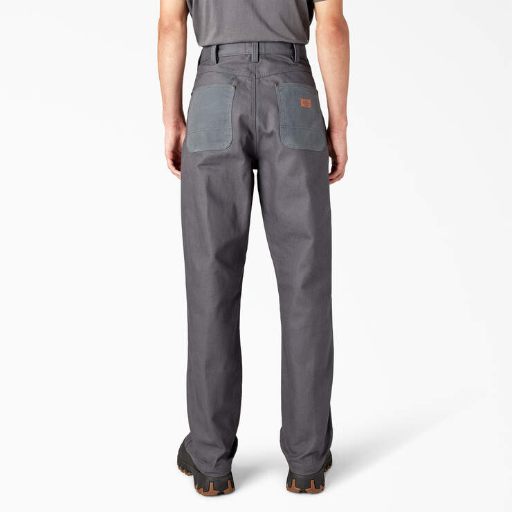 Lucas Waxed Canvas Double Knee Pants - Charcoal Gray (CH) image number 2
