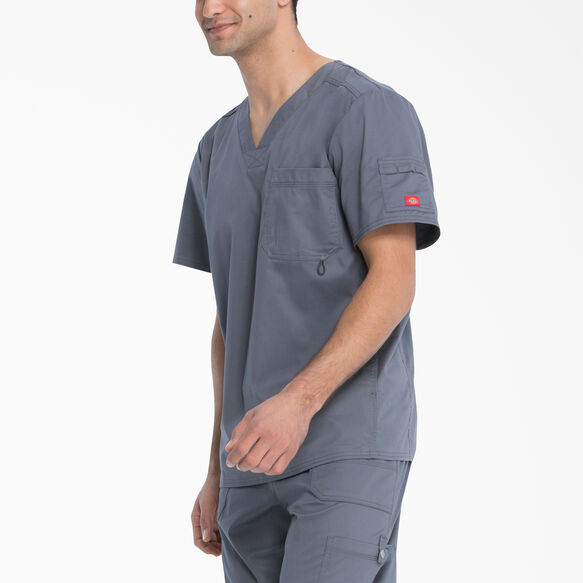 Men&#39;s Gen Flex V-Neck Scrub Top - Pewter Gray &#40;PEW&#41;