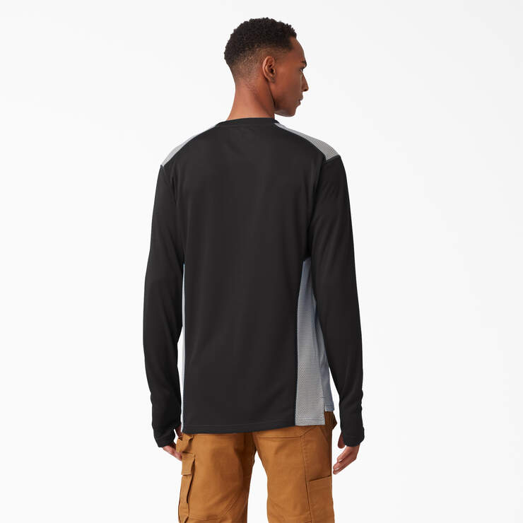 Temp-iQ® 365 Long Sleeve Pocket T-Shirt - Black (KBK) image number 2