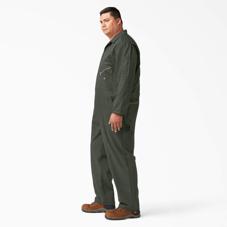 Deluxe Blended Long Sleeve Coveralls - Olive Green (OG) image number 6