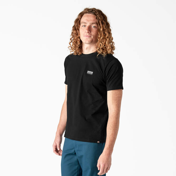 Dickies Skateboarding Pool Drainage Graphic T-Shirt - Black (KBK) image number 3