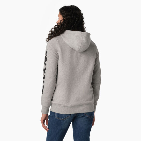 Women&#39;s Heavyweight Logo Sleeve Pullover - Heather Gray &#40;HG&#41;