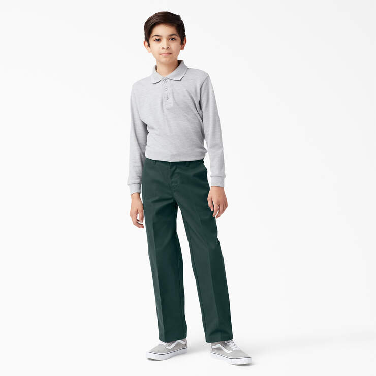 Boys' Classic Fit Pants, 4-20 - Hunter Green (GH) image number 4