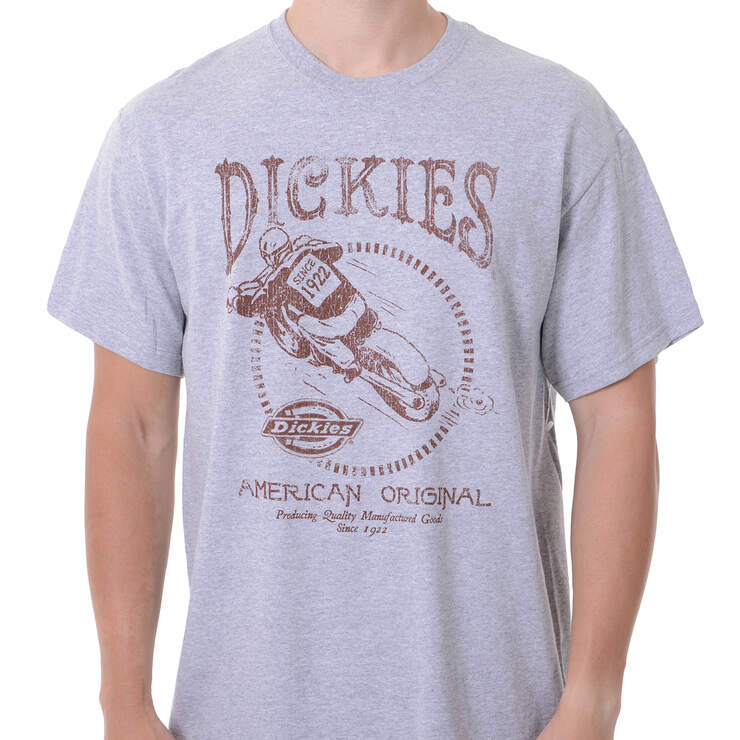 Dickies Finest Wheels Graphic Short Sleeve T-Shirt - Heather Gray (HG) image number 1