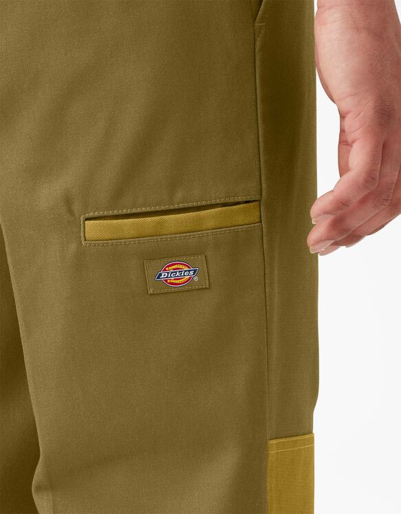 Contrast Double Knee Pant - Military/Moss Green Colorblock &#40;CBM&#41;