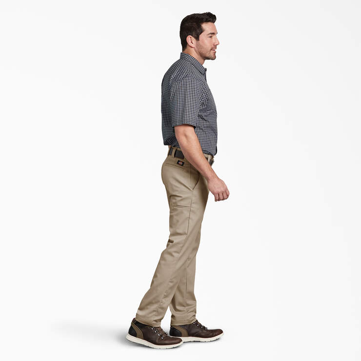 Slim Fit Tapered Leg Multi-Use Pocket Work Pants - Desert Sand (DS) image number 6