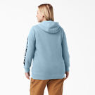 Women&#39;s Plus Heavyweight Logo Sleeve Hoodie - Clear Blue &#40;EU&#41;