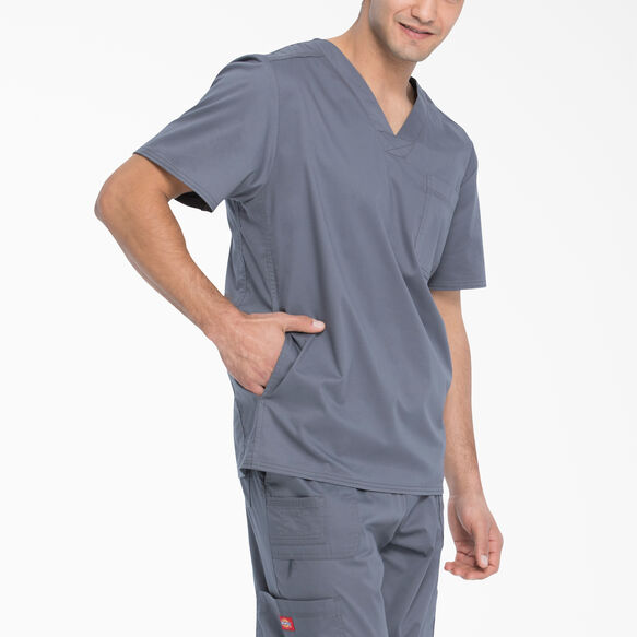 Men&#39;s Gen Flex V-Neck Scrub Top - Pewter Gray &#40;PEW&#41;