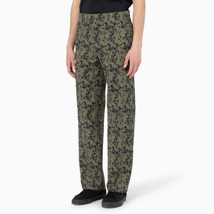Drewsey Relaxed Fit Work Pants - Military Green Glitch Camo (MPE) image number 3