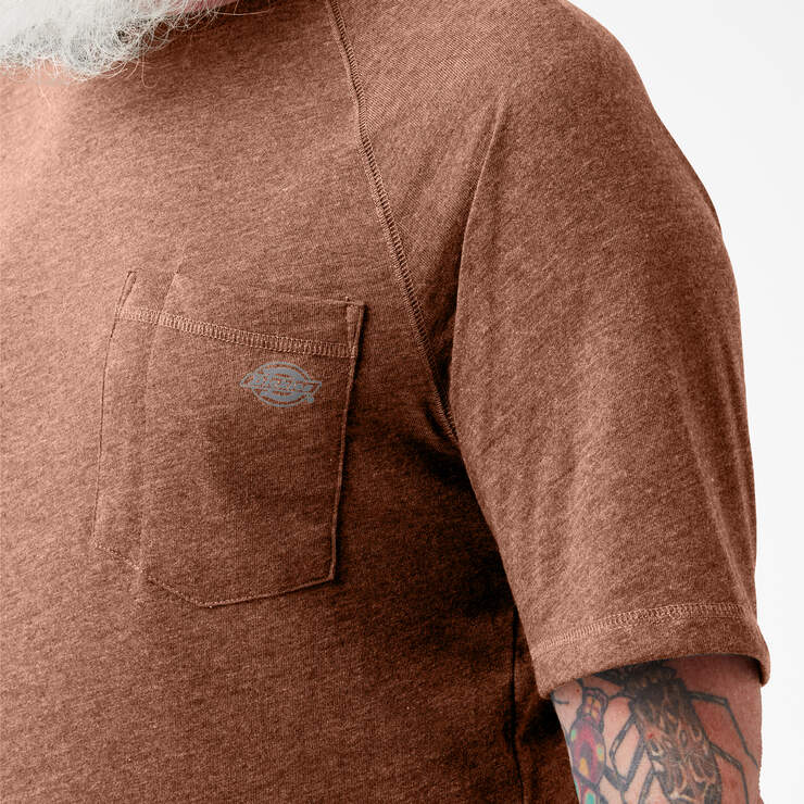Cooling Short Sleeve Pocket T-Shirt - Cork Single Dye Heather (C2K) image number 5