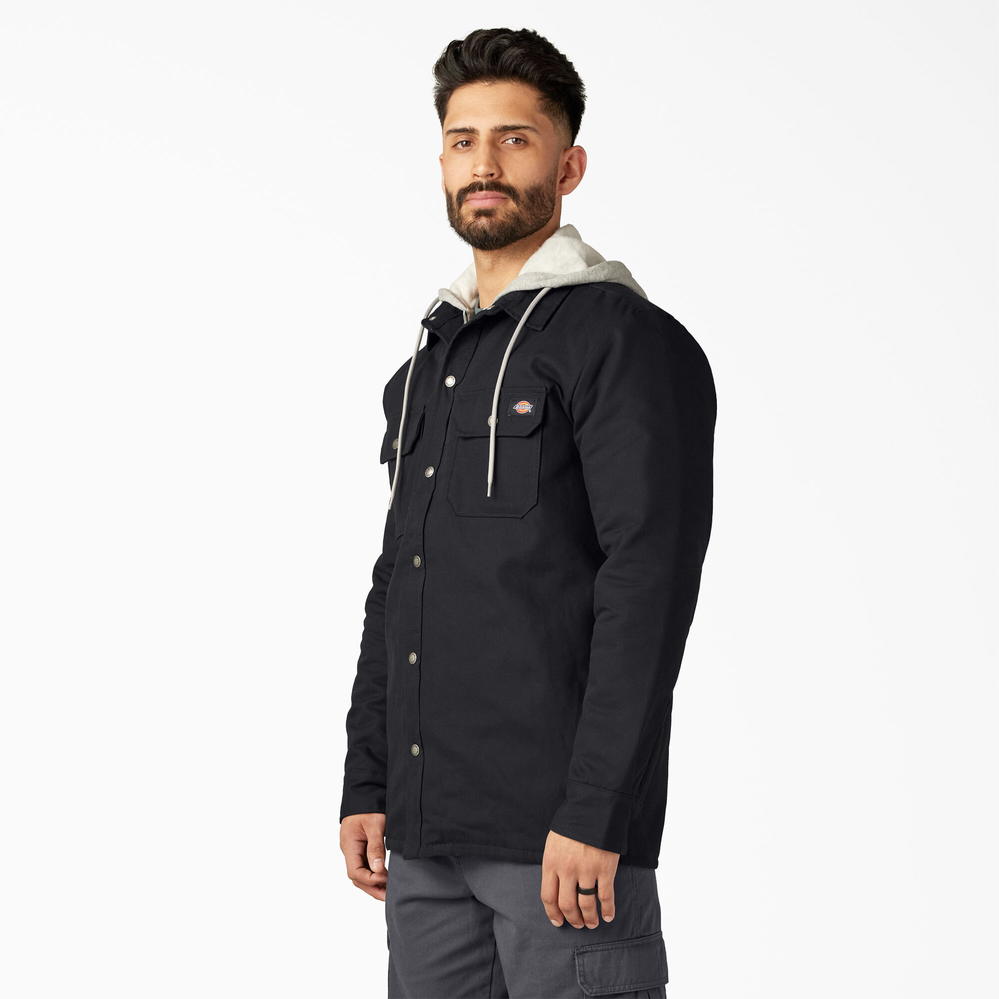 Dickies shirt jacket with hood hotsell