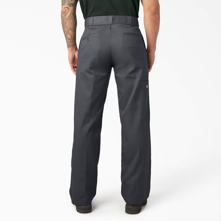 Loose Fit Double Knee Work Pants - Charcoal Gray (CH) image number 2