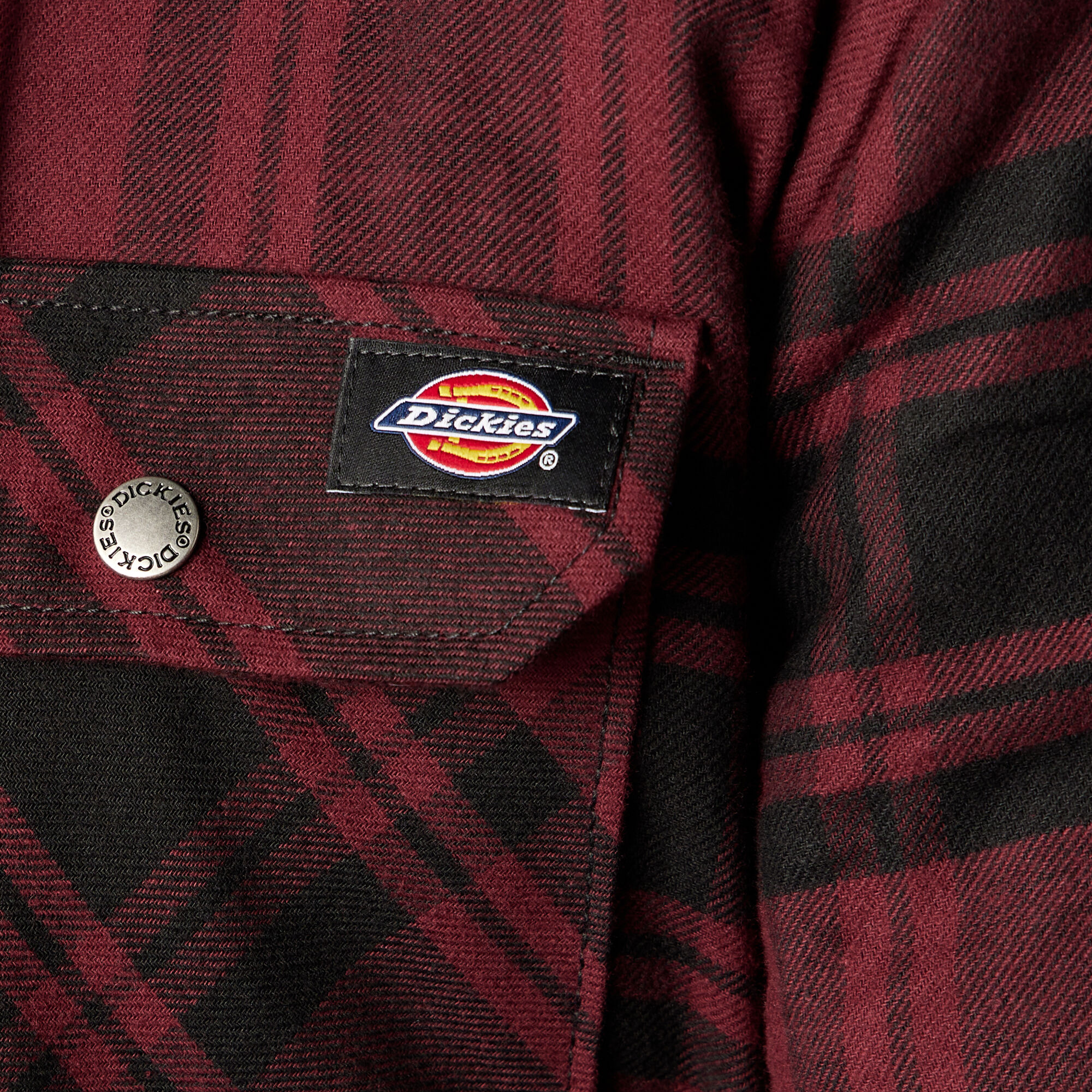 Dickies flannel hooded jacket outlet